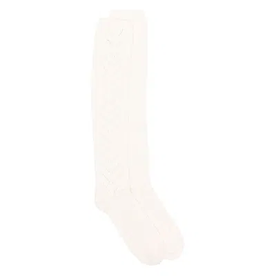 Valentino Cotton Socks In White