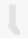 Valentino Perforated Cotton Socks With V-logo