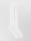 Valentino Cotton Socks With Metal Vlogo Detail