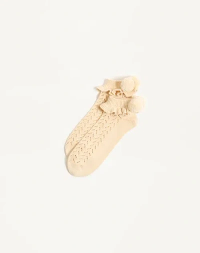 Valentino Garavani Valentino Cotton Socks Woman Birch S/m