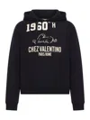 Valentino Cotton Fabric Sweatshirt With Comfortable Fit In Black