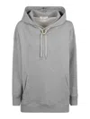 Valentino Oversized Hoodie With Hood In Grey