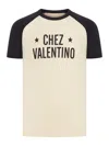 Valentino Sleeve Contrast Graphic Print Crew Neck