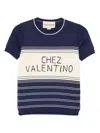 Valentino Cotton T-shirt In Blue
