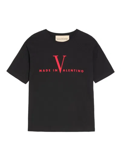 Valentino T-shirt Jersey In Black