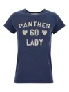 Valentino Garavani  Garavani 'panther Lady' T-shirt In Blue