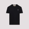 Valentino Logo Patch Crew Neck Short Sleeve T-shirt In Black
