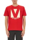 Valentino Crewneck Graphic Print T-shirt Logo