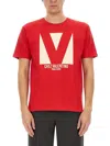 Valentino Crewneck Graphic Print T-shirt Logo