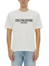 Valentino Cotton Crew Neck T-shirt With Graphic Print