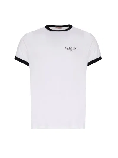 Valentino Logo-print Cotton T-shirt In Logo Printed On The Front