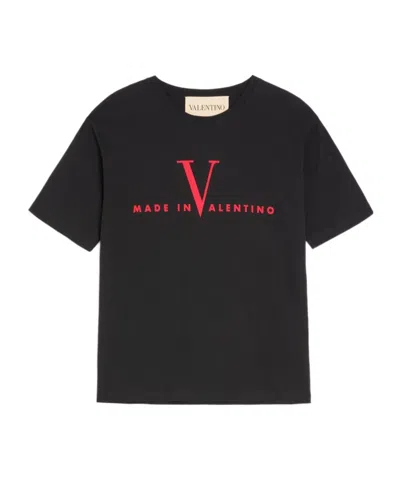 VALENTINO VALENTINO LOGO PRINTED CREWNECK T-SHIRT