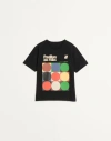 Valentino Cotton T-shirt With Pavillon Des Folies Print In Black