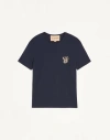 Valentino Garavani Logo-embroidered Cotton T-shirt In Multi