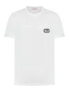 VALENTINO COTTON T-SHIRT WITH VLOGO SIGNATURE PATCH