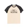 Valentino Sleeve Contrast Graphic Print Crew Neck