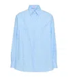 Valentino Cotton Poplin Shirt With Toile Iconographe Pattern In Multi