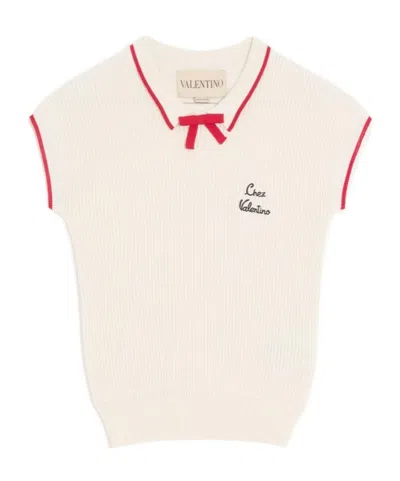 Valentino Cotton Top In White