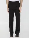 Valentino Trousers Featuring Pleated Design And Belt Loops In Black