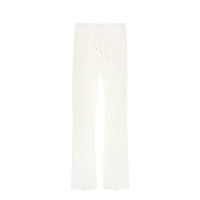 Valentino Cotton Trousers In White