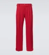 Valentino Relaxed Fit Trousers Tailored Finish In Red