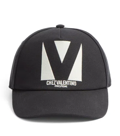 VALENTINO GARAVANI COTTON V BASEBALL CAP