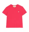 Valentino Cotton T-shirt With Vlogo Patch In Red
