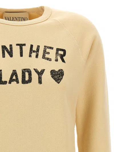 Valentino Cotton Women's Sweatshirt In Sand
