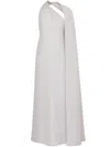 Valentino Structured Couture Medium Length Dress In Gray