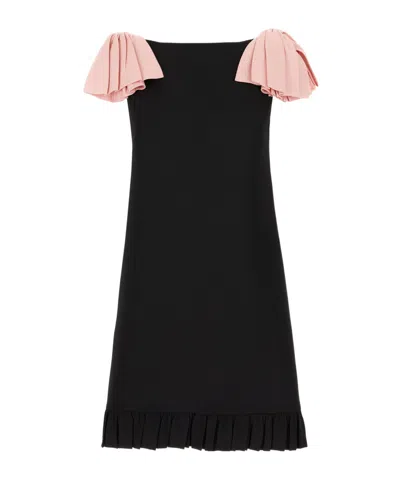 Valentino Couture Short Dress In Black