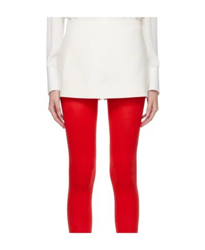 Valentino Couture Side Sewn Zipper Shorts In White