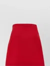 Valentino Crepe Couture Skirt With Heart Jewel Buttons In Red