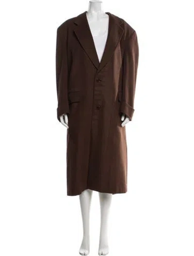 Pre-owned Valentino Couture Trench Coat In Brown