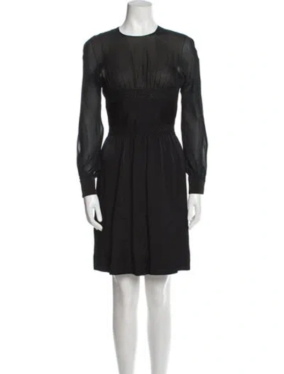 Pre-owned Valentino Couture Vintage Mini Dress In Black