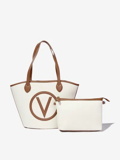 Valentino Garavani Kids' Covent Tote Bag In White