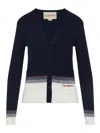 Valentino House V-neck Cardigan With Patch Pockets In Black