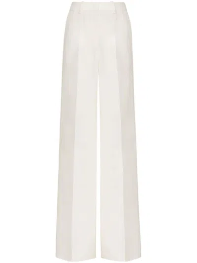 Valentino Hose Aus Crepe Couture Frau Elfenbein 44 In White