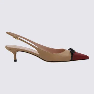 Valentino Garavani Cream Leather Pumps