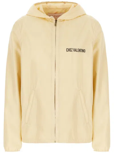 VALENTINO CREAM NYLON JACKET