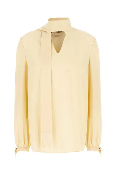 VALENTINO CREAM SILK BLOUSE