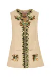 VALENTINO CREAM WOOL BLEND VEST
