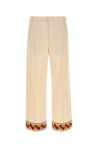 VALENTINO CREAM WOOL PANT