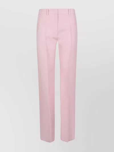 Valentino Crease Front Belt Loop Trousers In Pastel