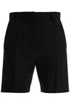 Valentino Grisaille Bermuda Shorts In Nero