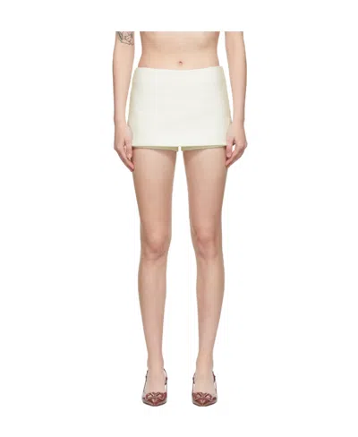 Valentino Crepe A-line Skort In Nude