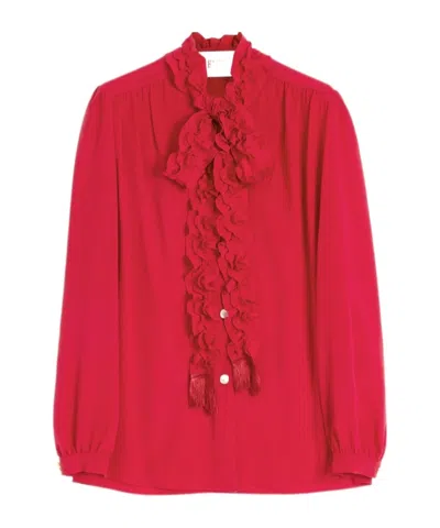VALENTINO VALENTINO BOW DETAILED LONG-SLEEVED SHIRT