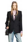 Valentino Crepe Couture Blazer In Black