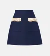 Valentino Crepe Couture Bow-detail Miniskirt