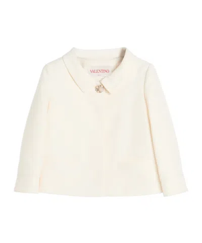 VALENTINO VALENTINO BEAD EMBELLISHED STRAIGHT HEM JACKET
