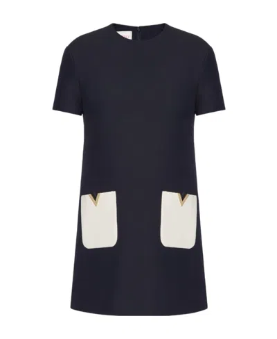 VALENTINO CREPE COUTURE SHORT DRESS